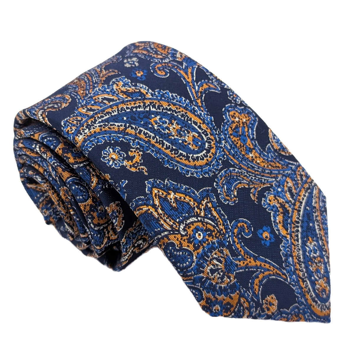 Navy & Yellow Patterned Wedding Swatch