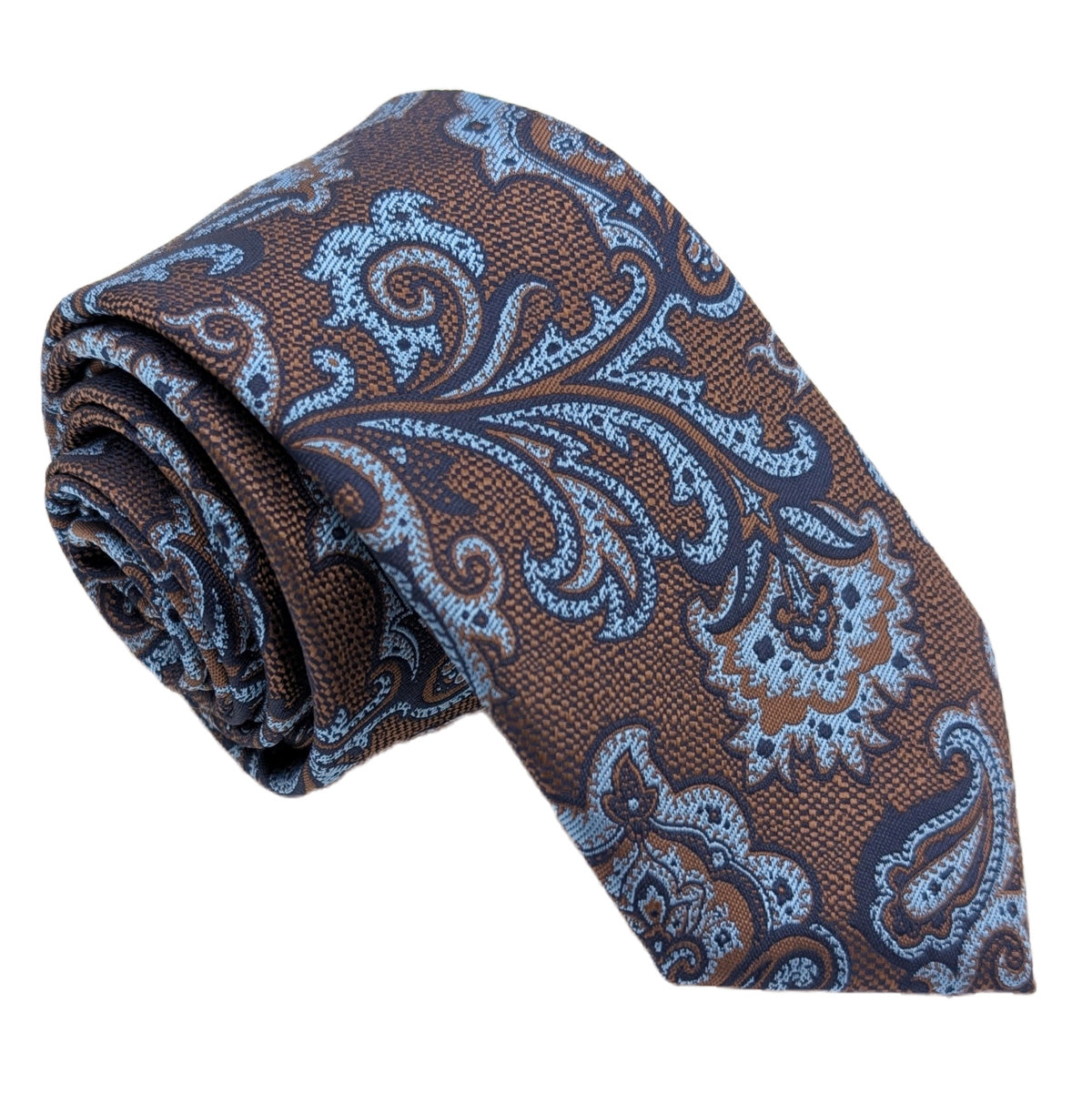 Mocha Fancy Paisley Wedding Tie