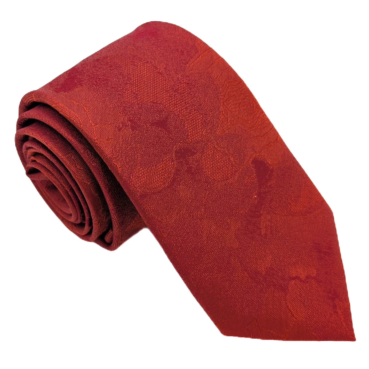 Scarlet Roses Silk Wedding Tie