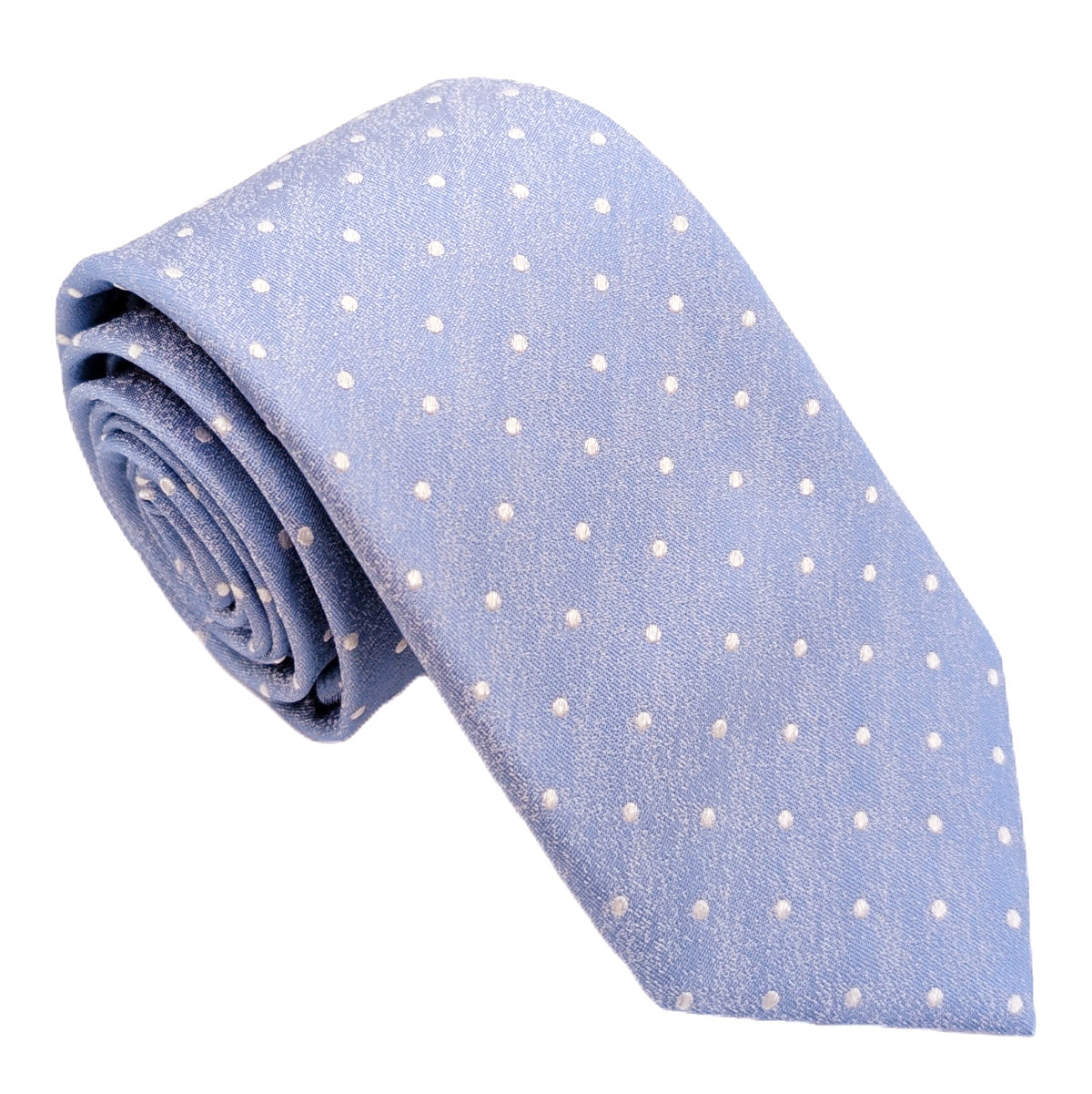 Cloudy Dots Silk Wedding Swatch