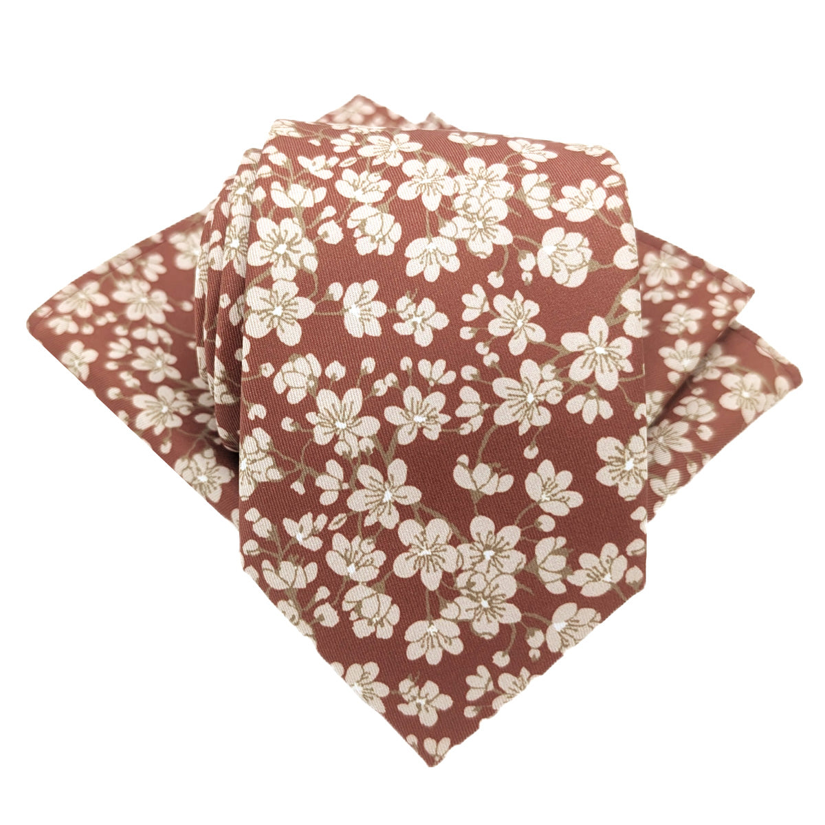 Russet Blossom Pocket Square