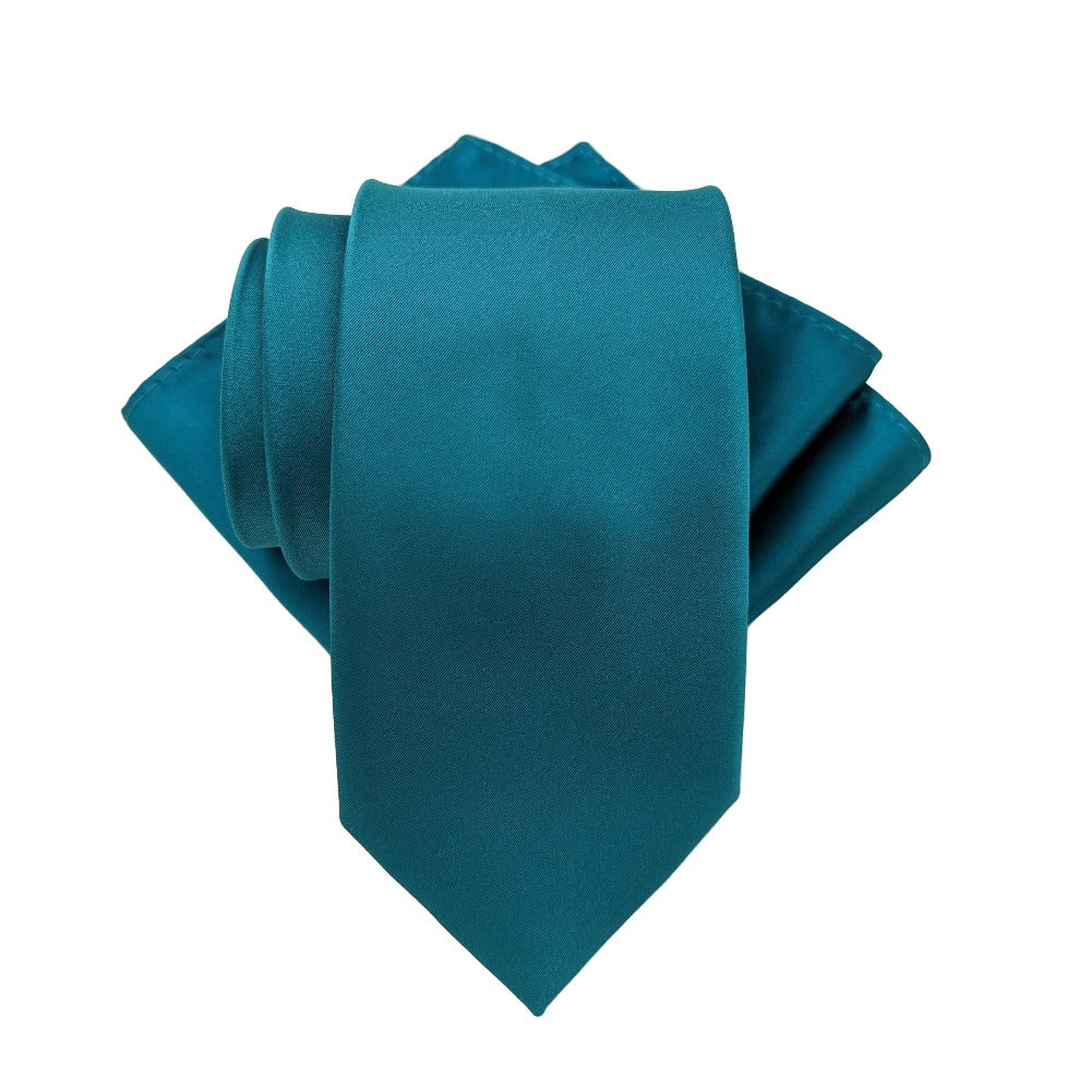 Teal Pocket Square