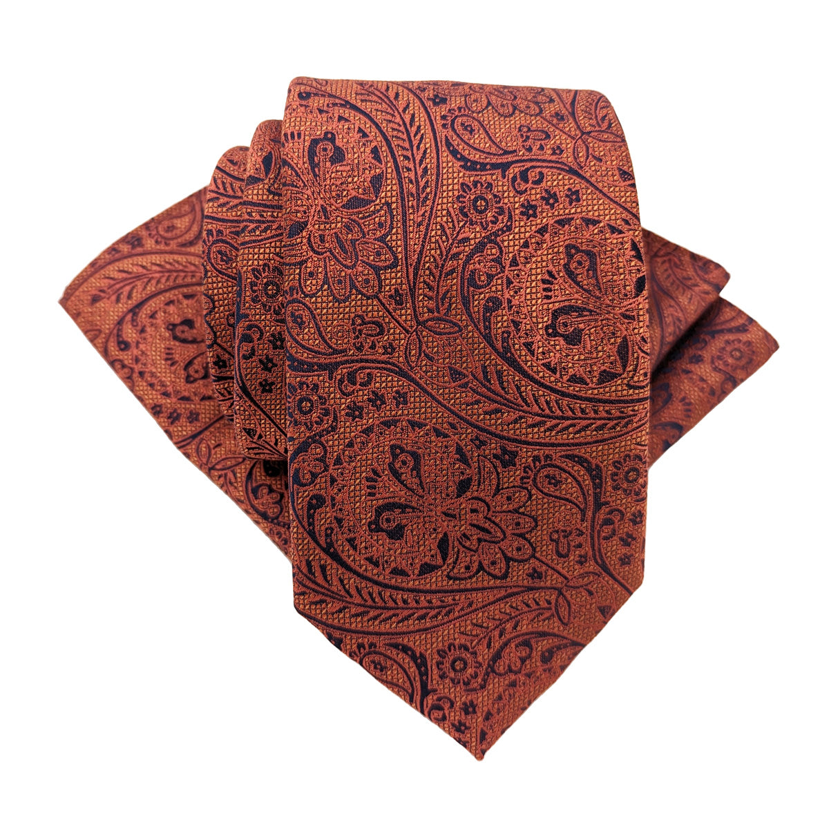Sunset Lace Paisley Pocket Square