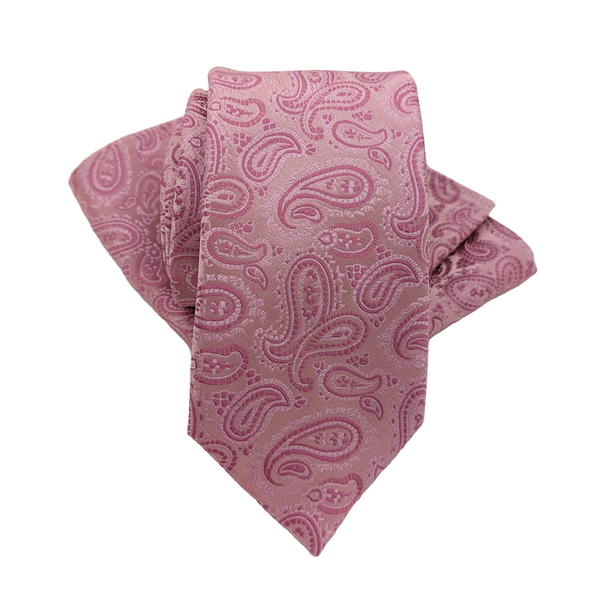 Pink Sky Paisley Pocket Square