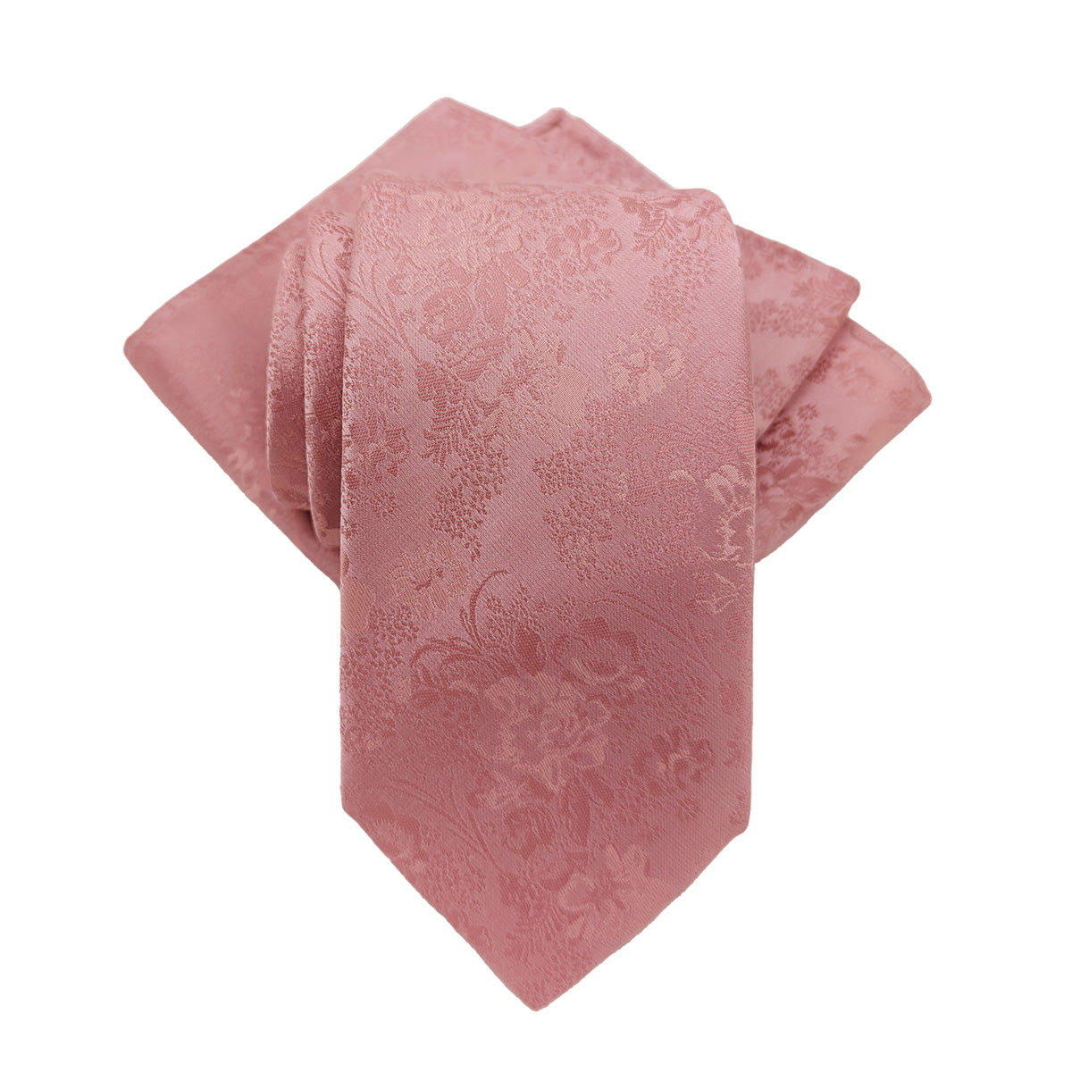 Pink Sky Floral Wedding Tie