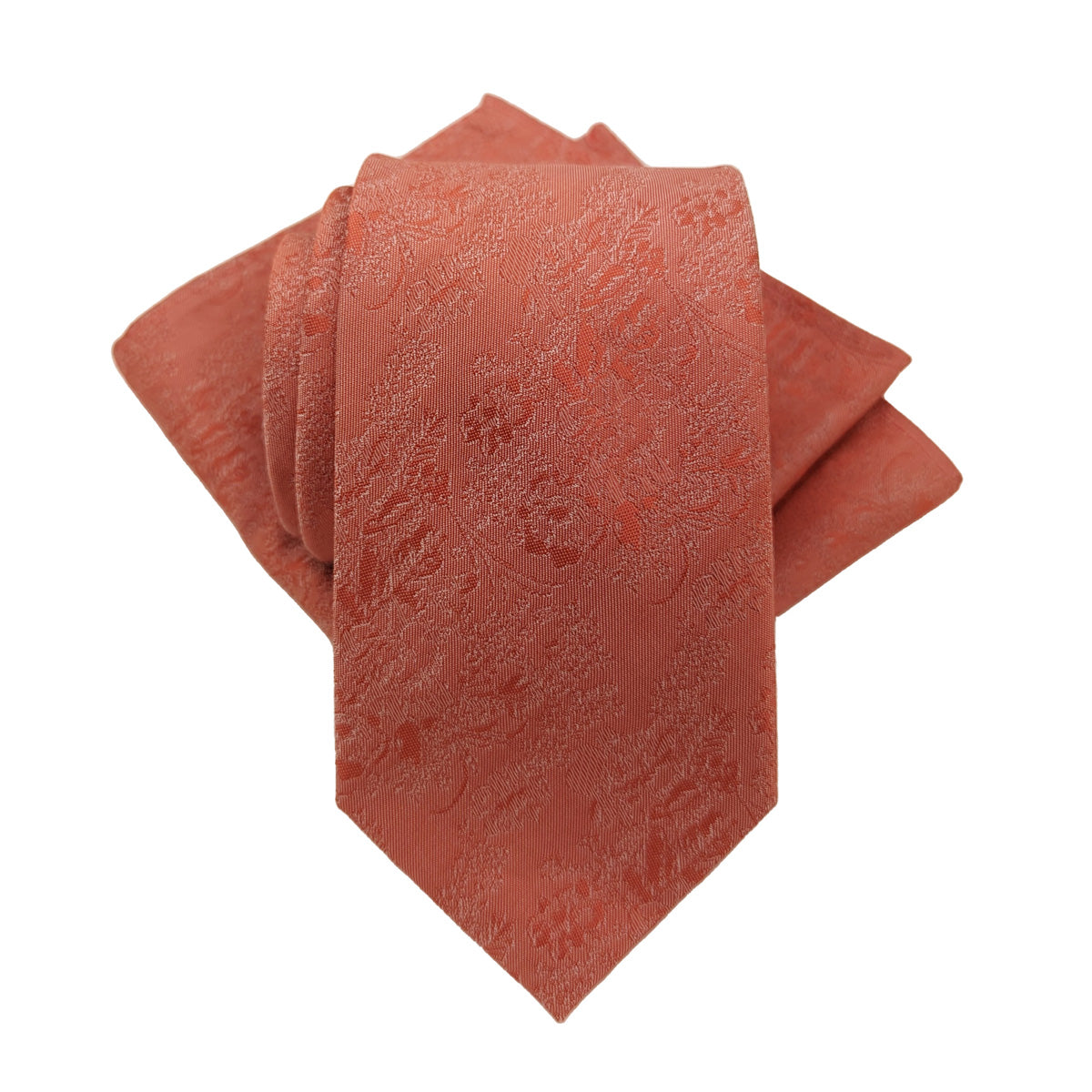 Pink Grapefruit Floral Pocket Square
