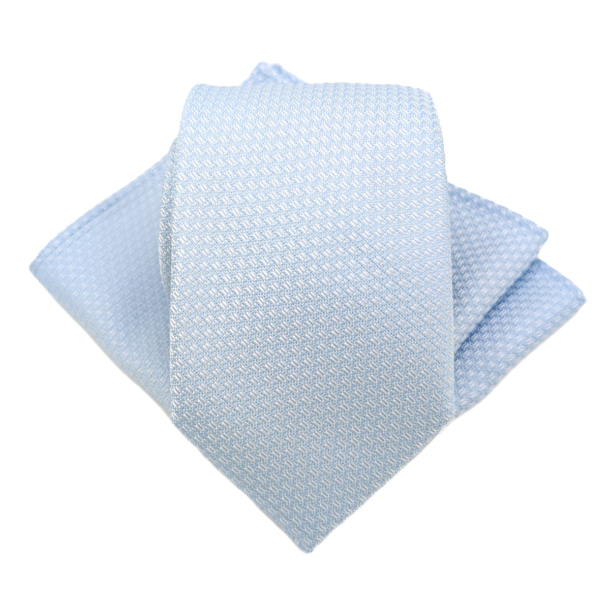 Cloudy Blue Woven Pocket Square