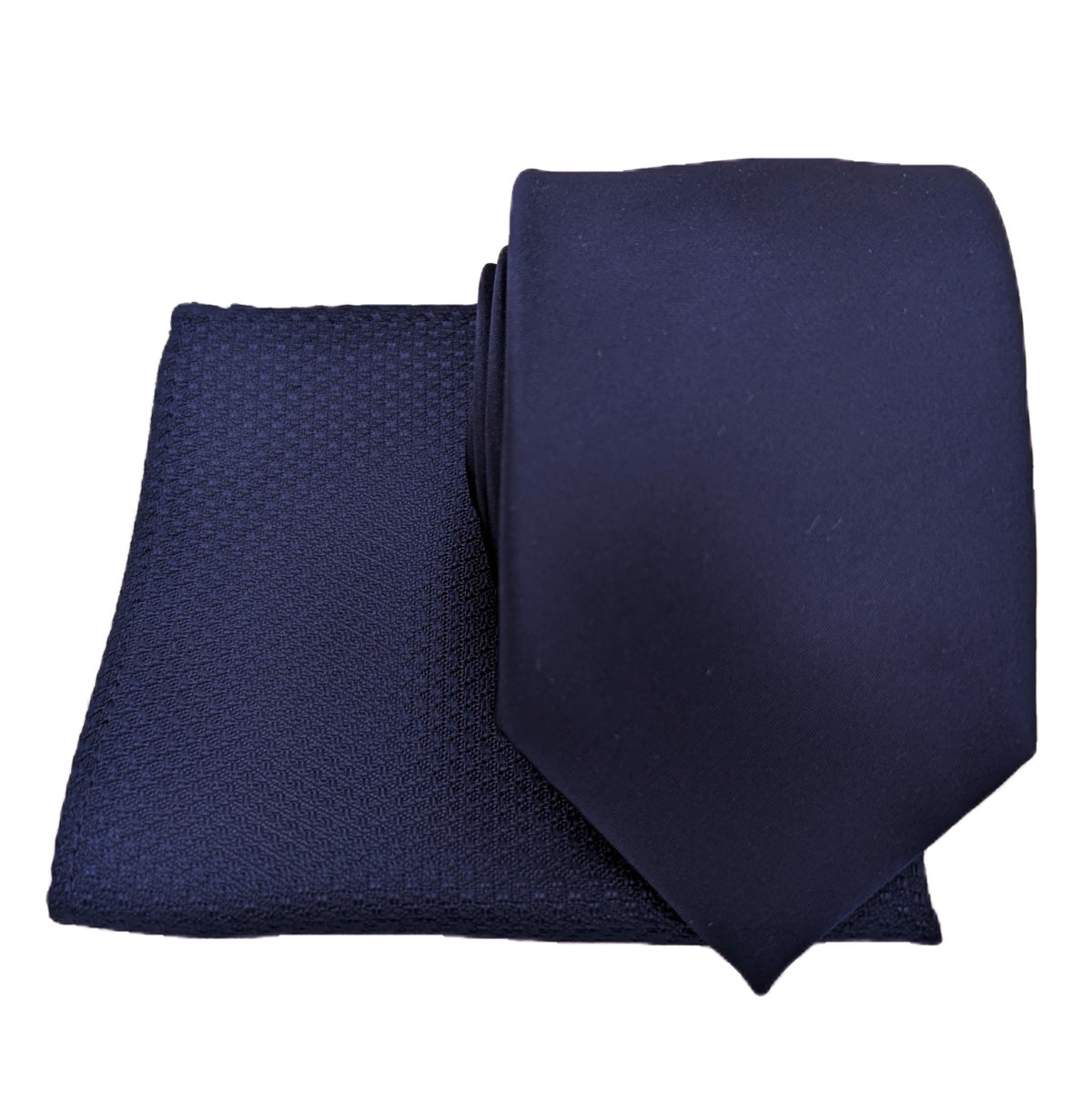 Navy Woven Pocket Square