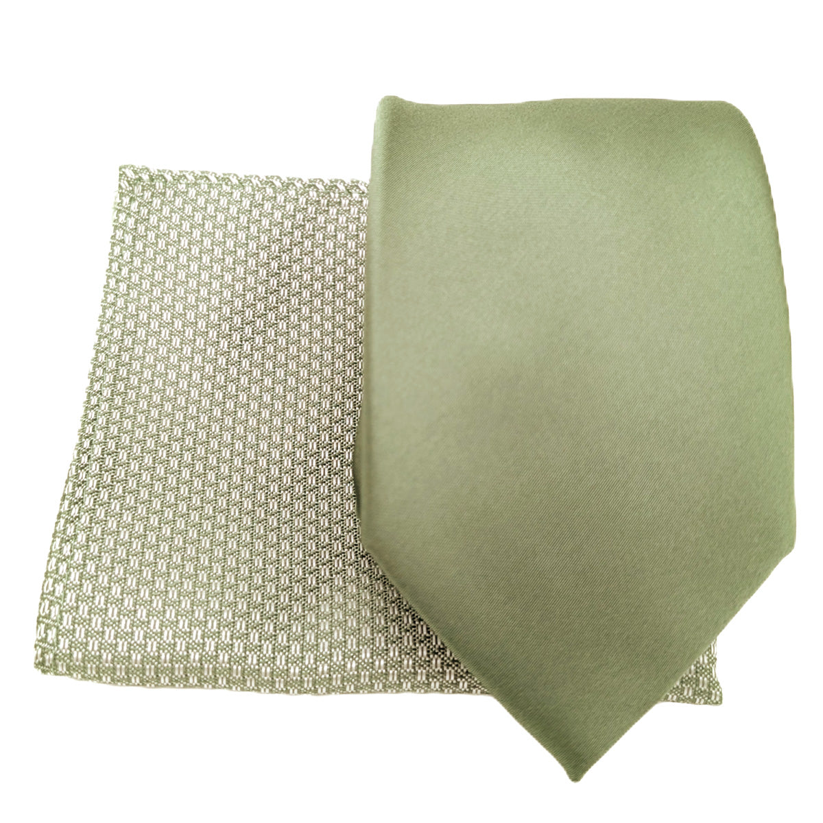 Mix and Match - Sage Patterned & Sage Wedding Tie Set