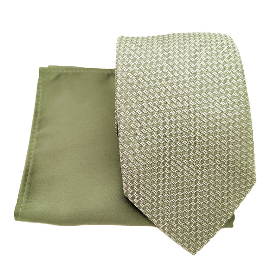 Mix and Match - Wild Sage Woven & Wild Sage Wedding Tie Set