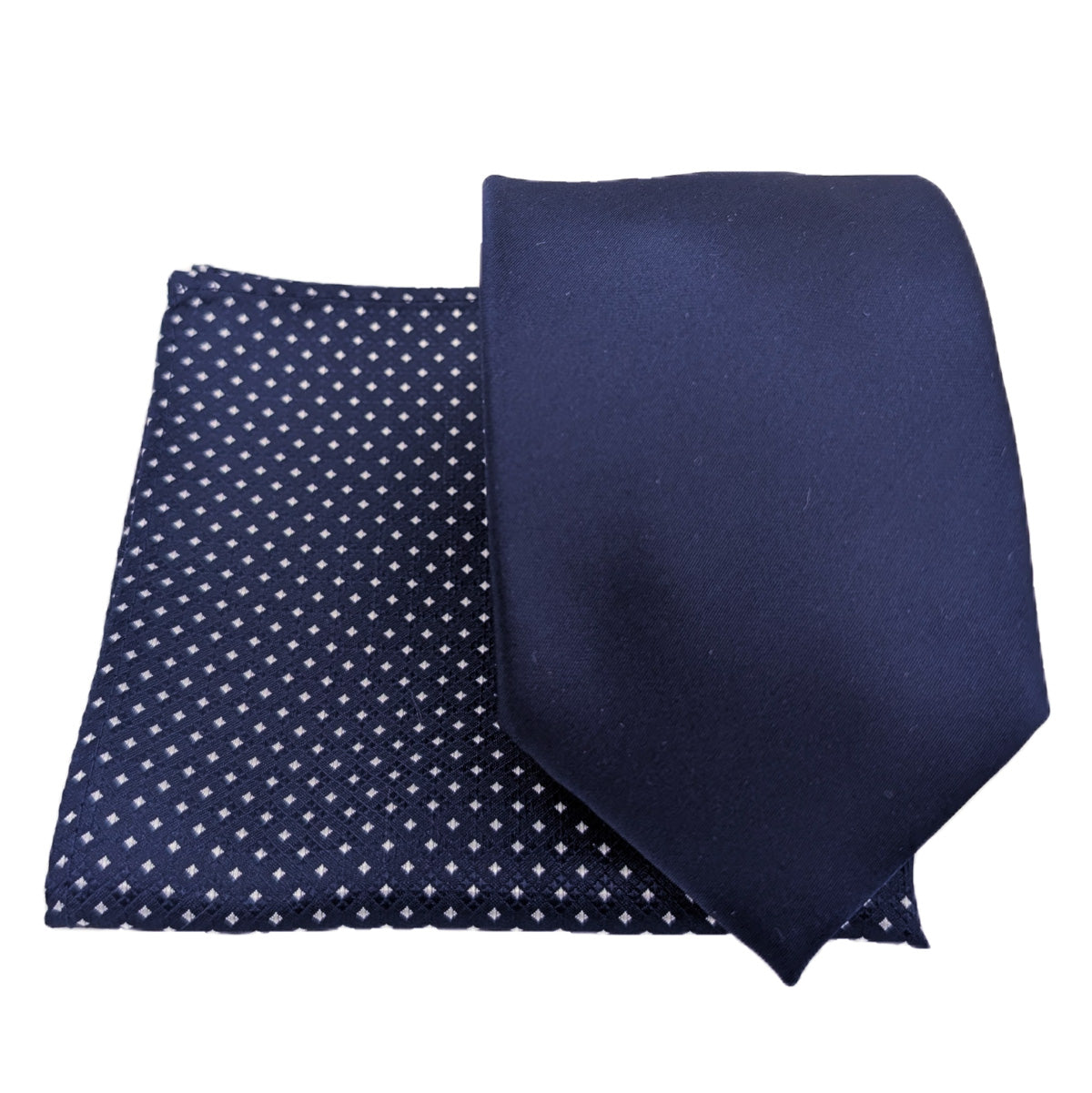 Navy Diamonds Pocket Square