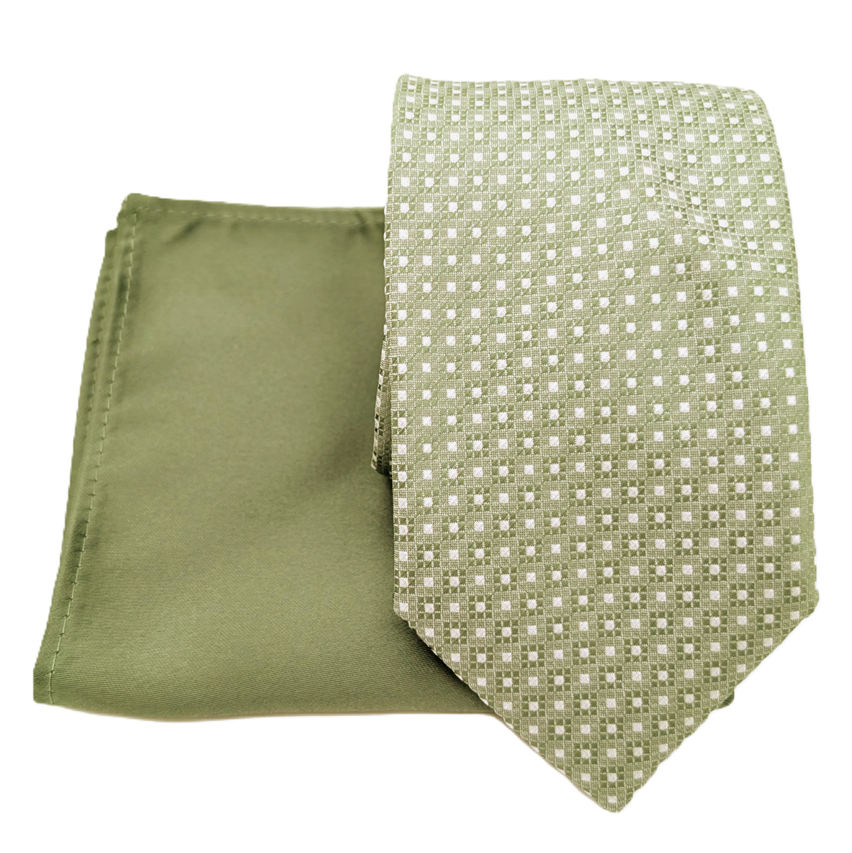 Mix and Match - Wild Sage Diamonds & Wild Sage Wedding Tie Set