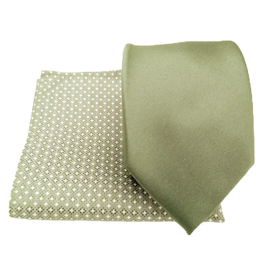 Mix and Match - Wild Sage Diamonds & Wild Sage Wedding Tie Set