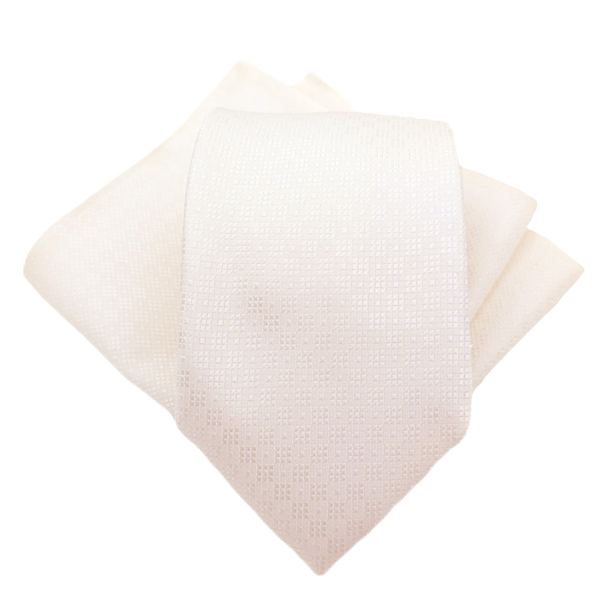 Ivory Diamonds Pocket Square