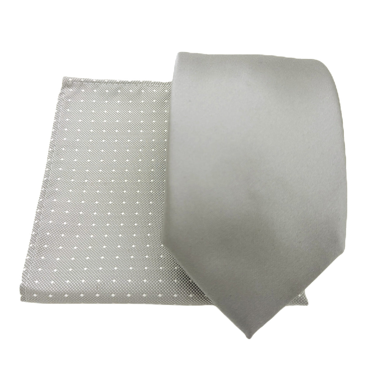 Mix and Match - Grey Patterned & Grey Wedding Tie Set