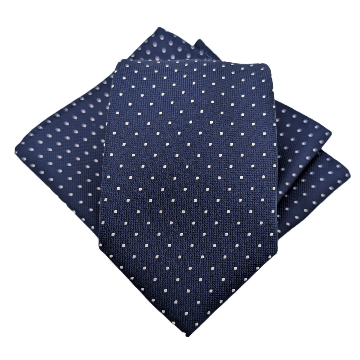 Navy Pin Dots Wedding Swatch