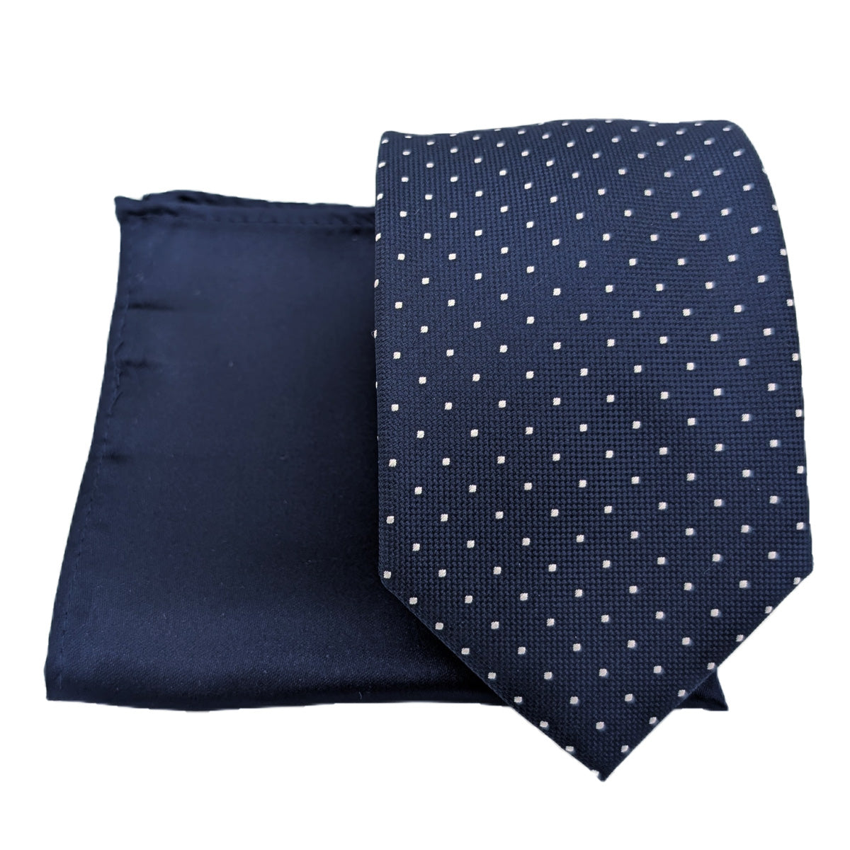 Navy Pin Dots Wedding Swatch