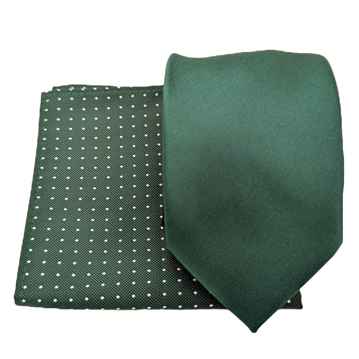 Mix and Match - Green Patterned & Green Wedding Tie Set