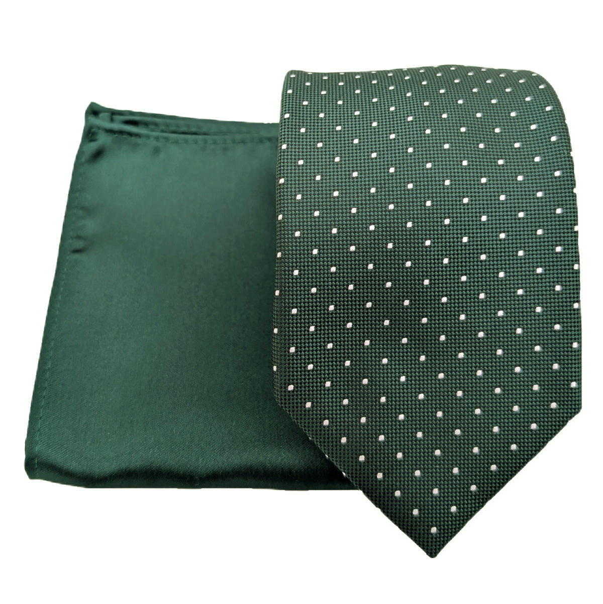 Dark Green Pin Dots Wedding Swatch