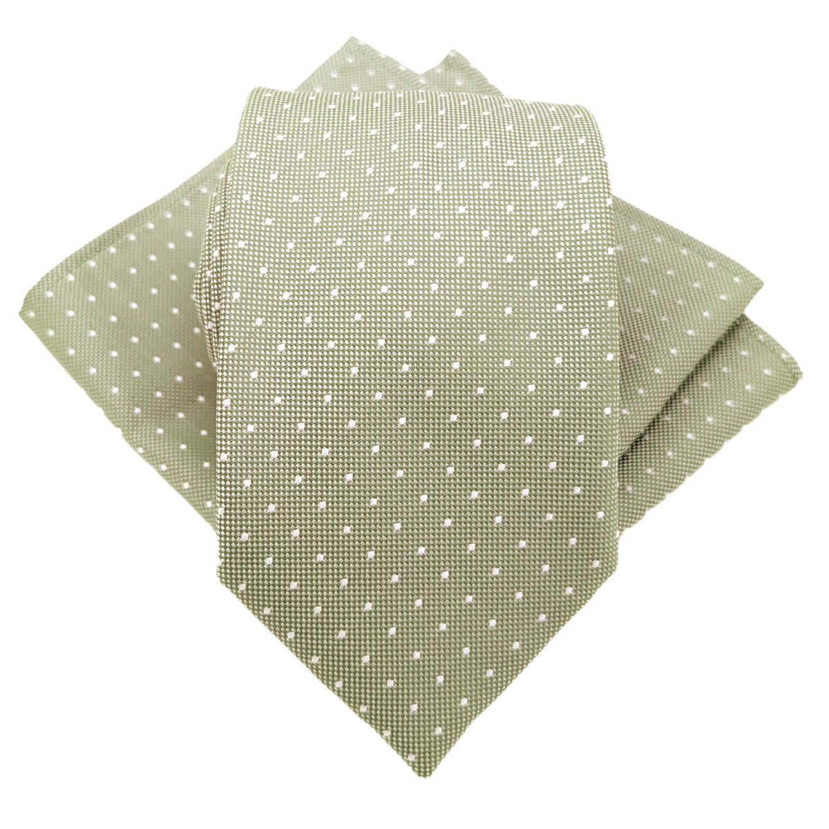Wild Sage Pin Dots Wedding Swatch