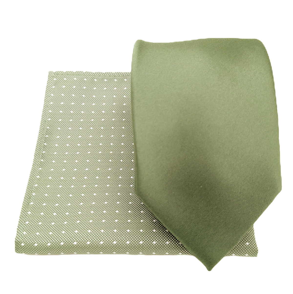 Mix and Match - Sage Patterned & Sage Wedding Tie Set