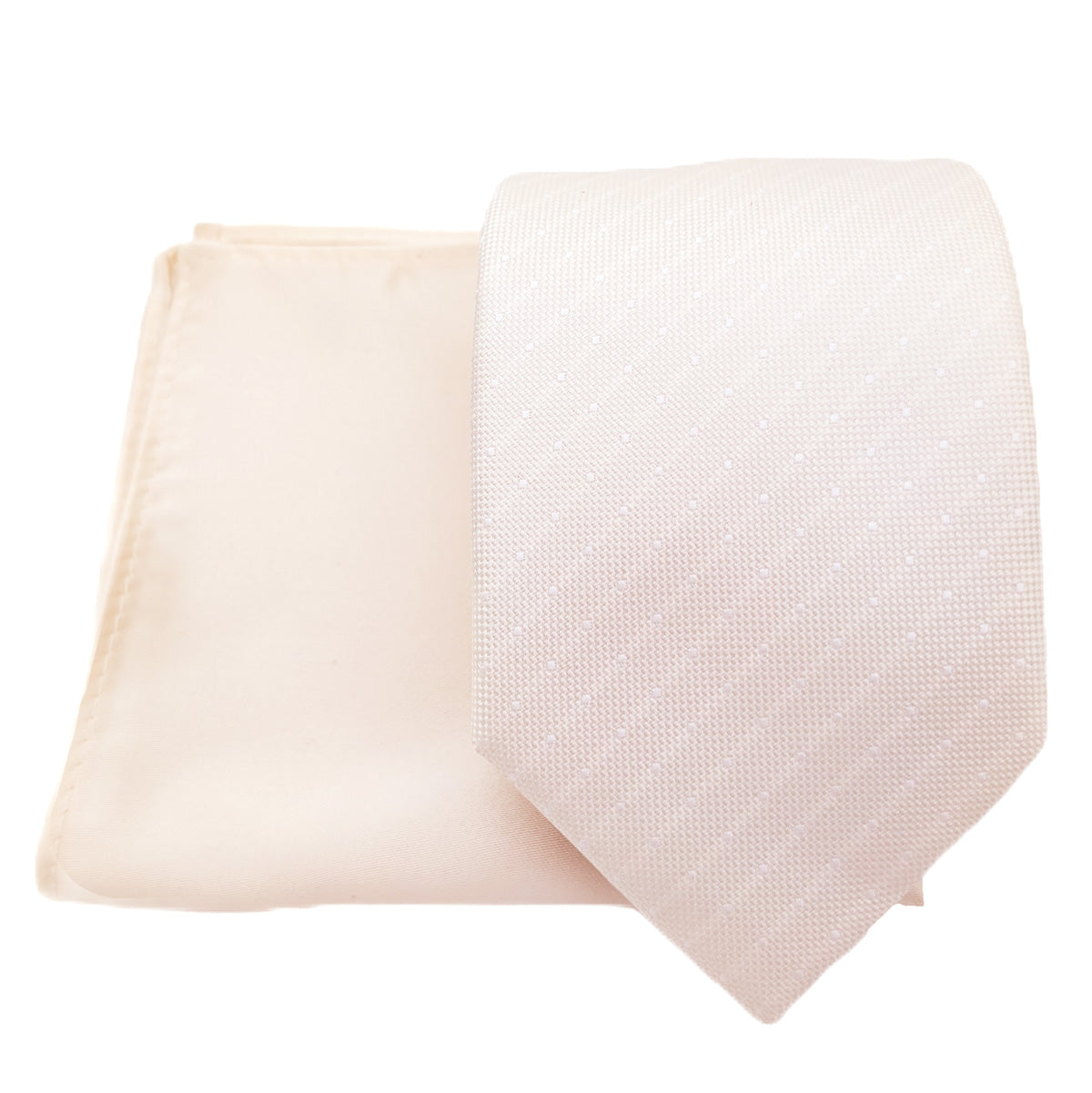Ivory Pin Dots Wedding Swatch