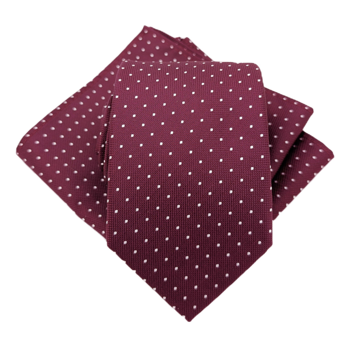 Cassis Pin Dots Wedding Tie