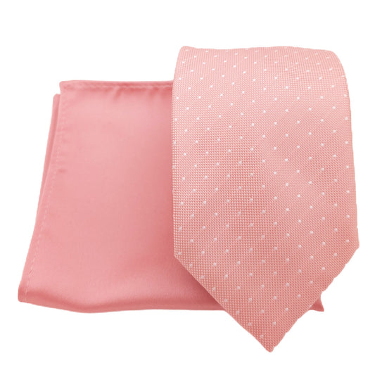 Mix and Match - Pink Patterned & Pink Wedding Tie Set