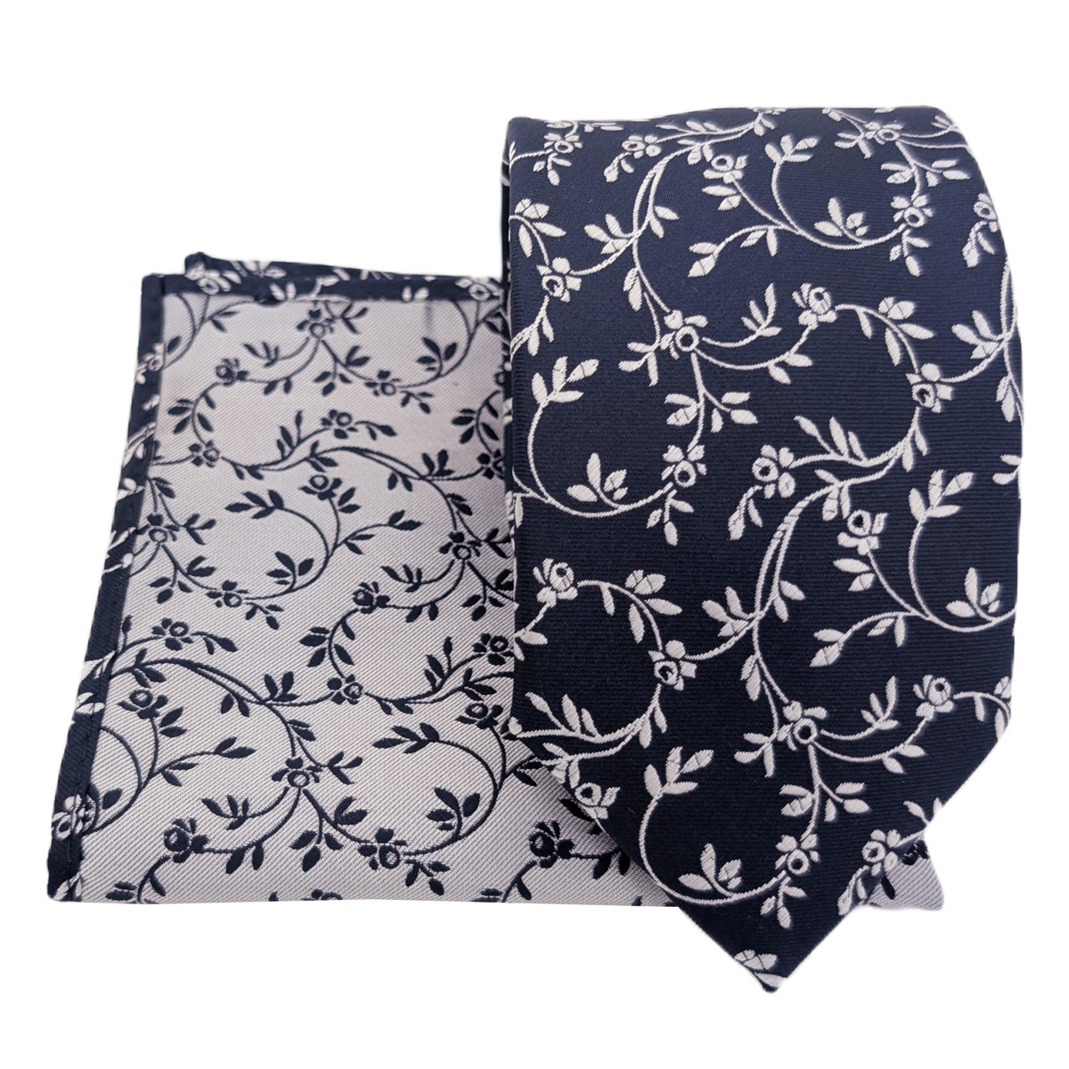 Navy Leaves Wedding Swatch