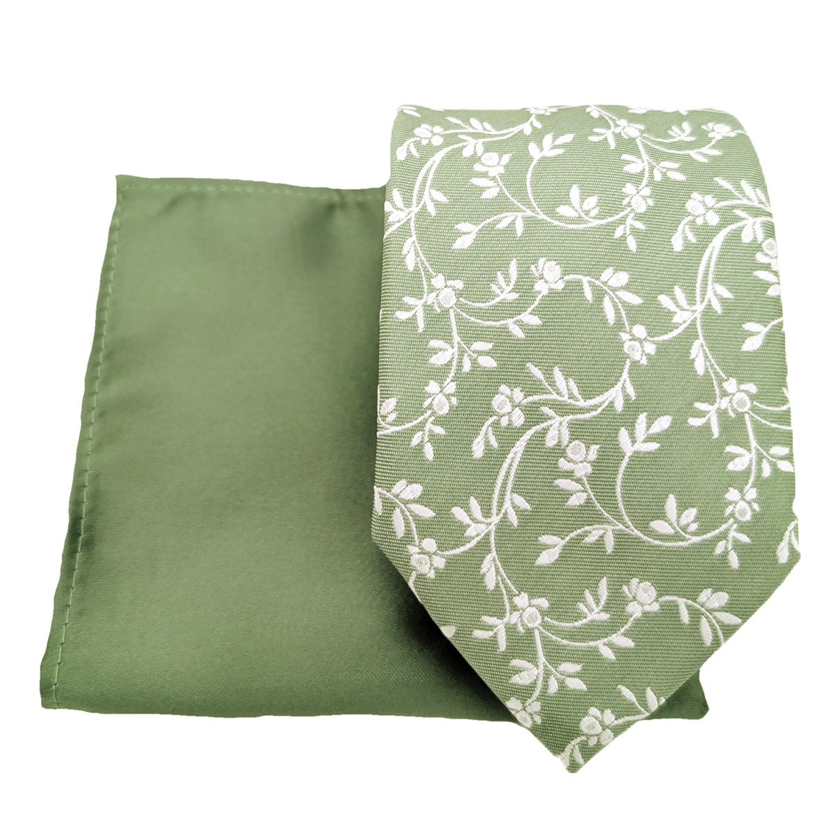 Mix and Match - Wild Sage Leaves & Wild Sage Wedding Tie Set