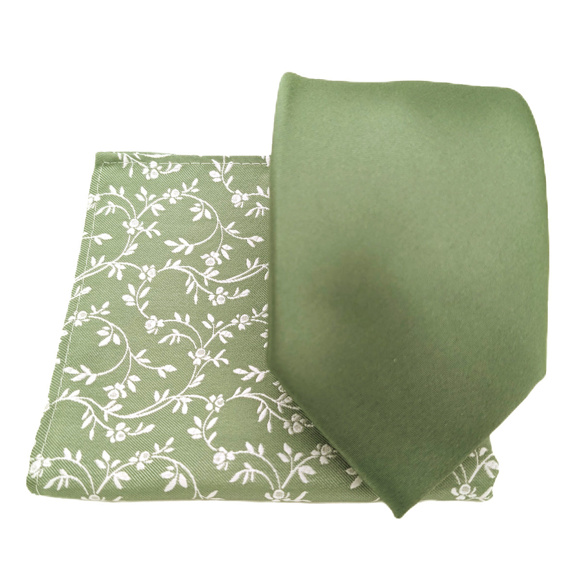 Mix and Match - Wild Sage Leaves & Wild Sage Wedding Tie Set