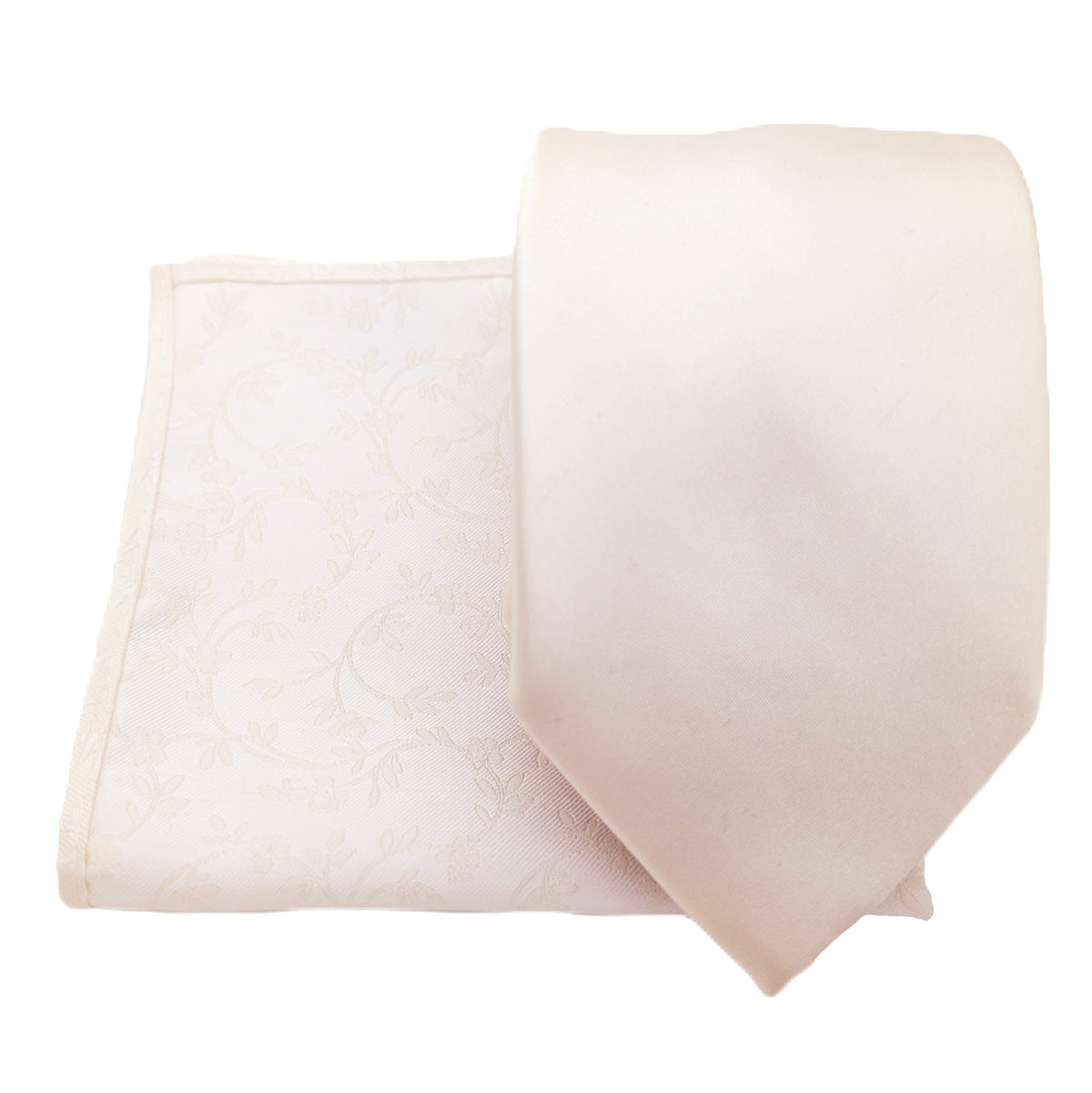 Ivory Leaves Pocket Square