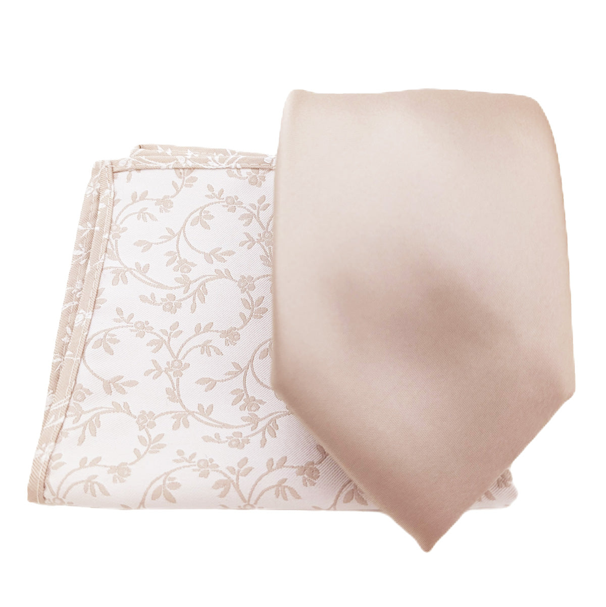 Mix and Match - Oyster Patterned & Oyster Wedding Tie Set