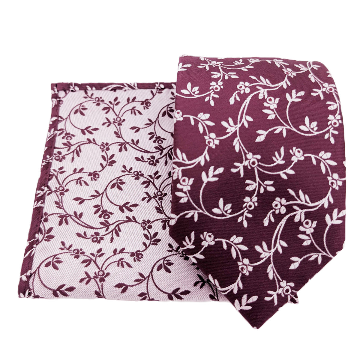 Cassis Leaves Pocket Square