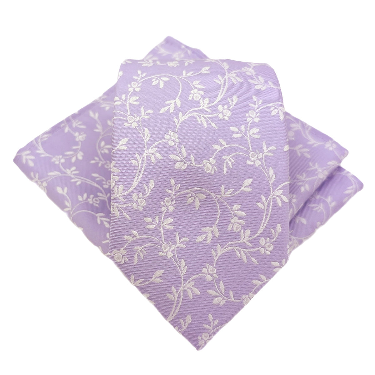 Cool Lilac Leaves Wedding Swatch
