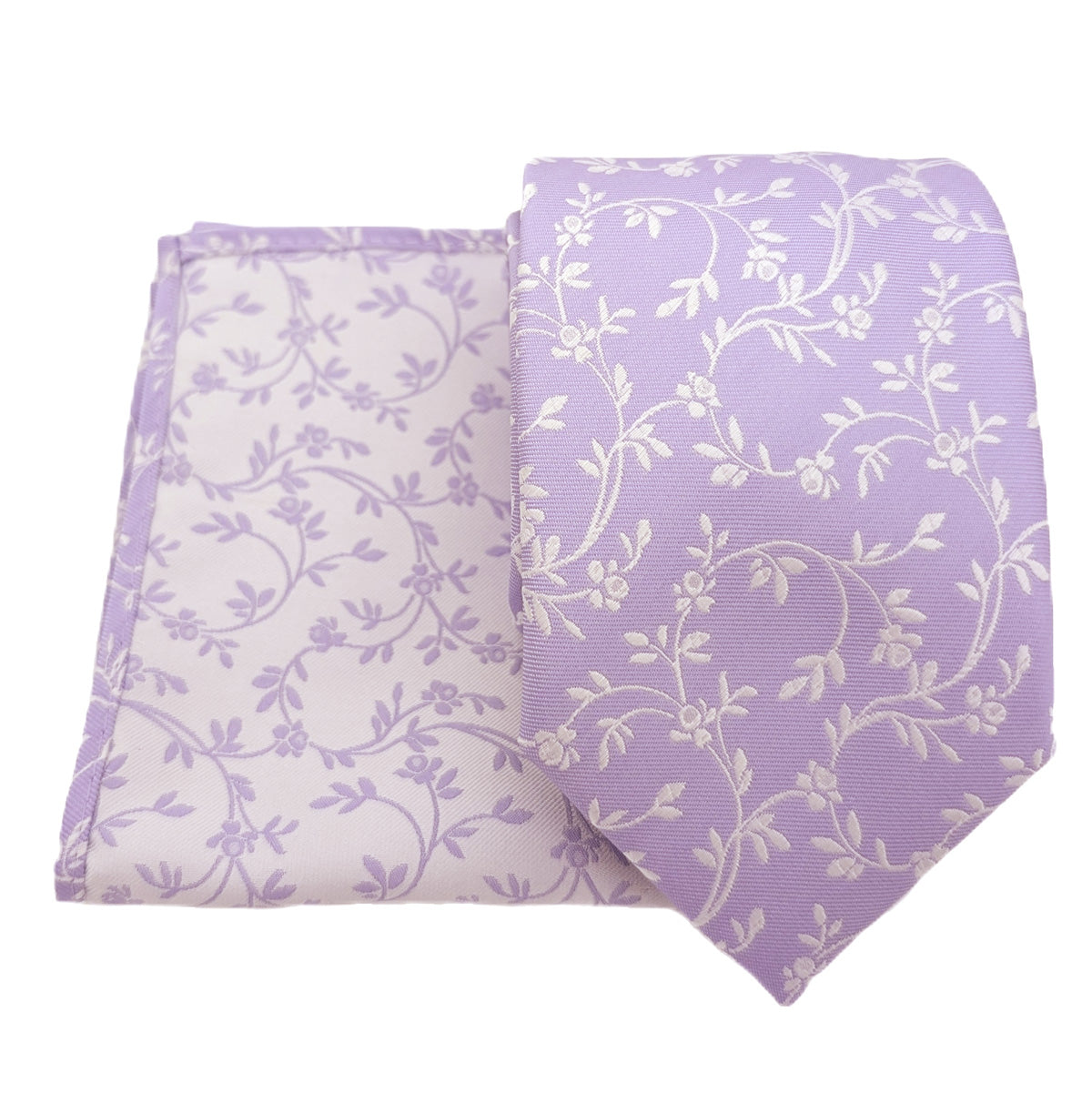 Cool Lilac Leaves Wedding Swatch