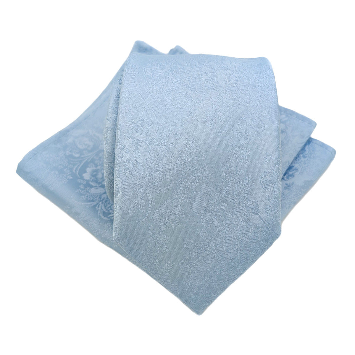 Cloudy Blue Floral Pocket Square