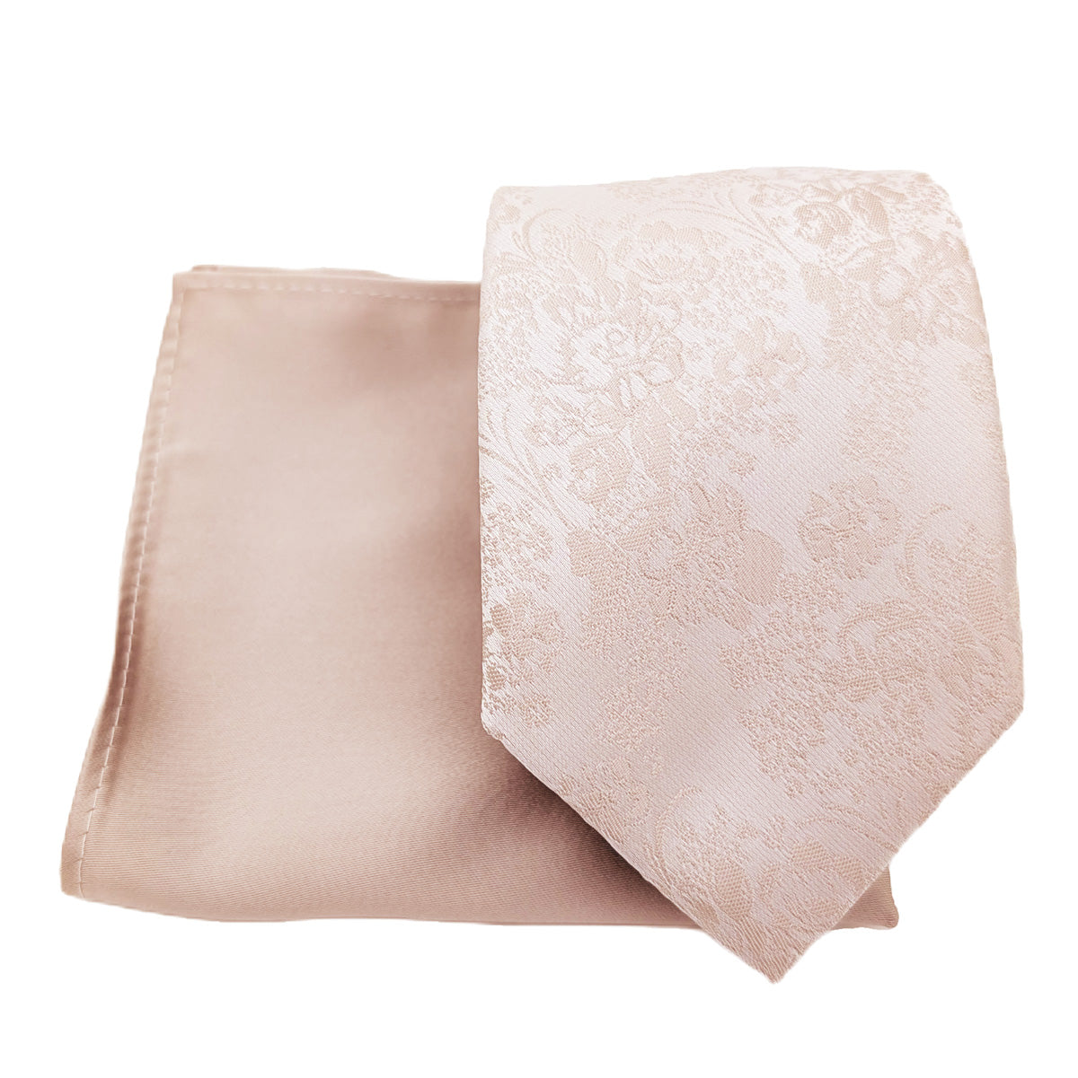Mix and Match - Oyster Patterned & Oyster Wedding Tie Set