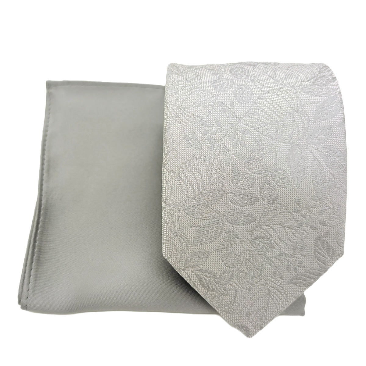 Pearl Grey Woodland Leaves Wedding Swatch