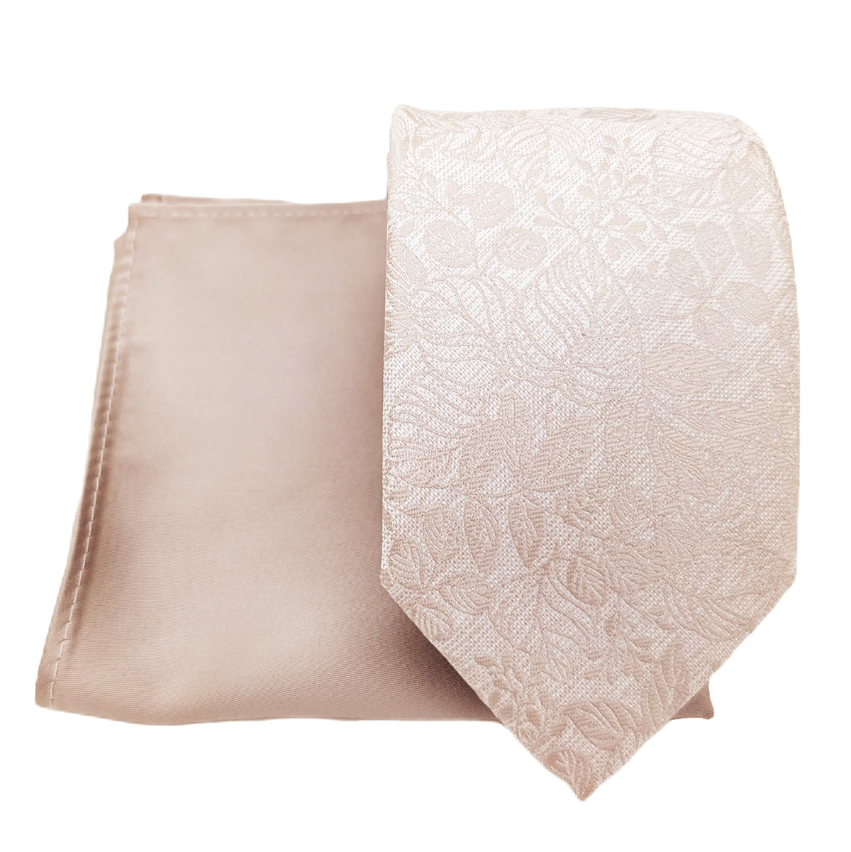Mix and Match - Oyster Patterned & Oyster Wedding Tie Set