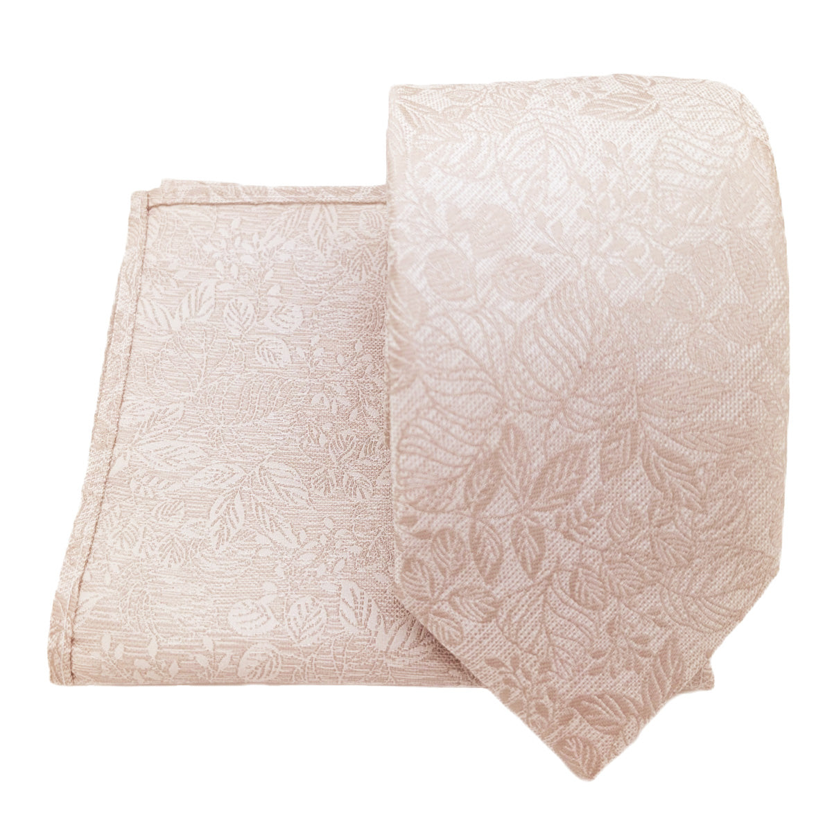 Oyster Woodland Leaves Pocket Square