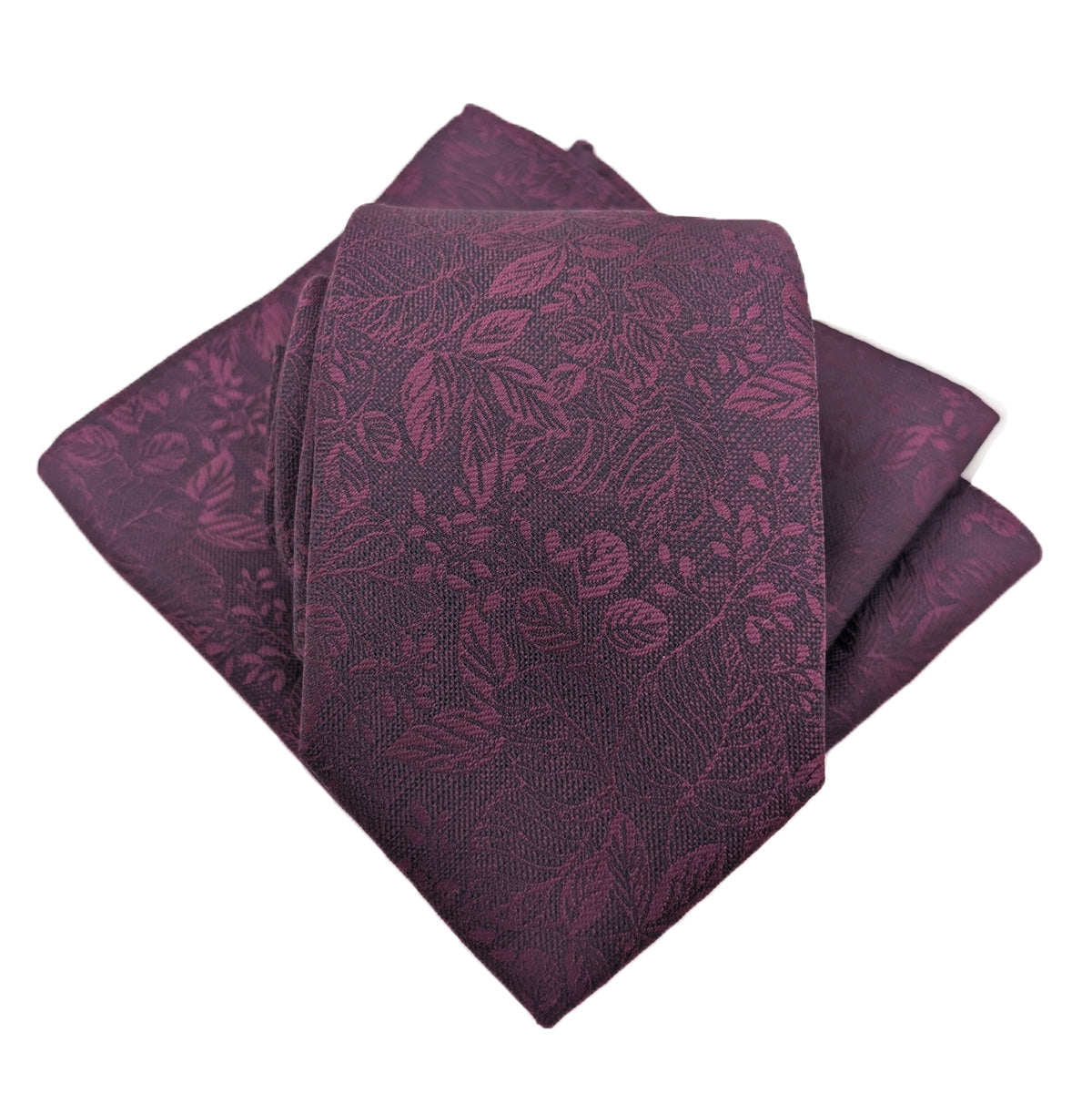 Cassis Woodland Leaves Wedding Swatch