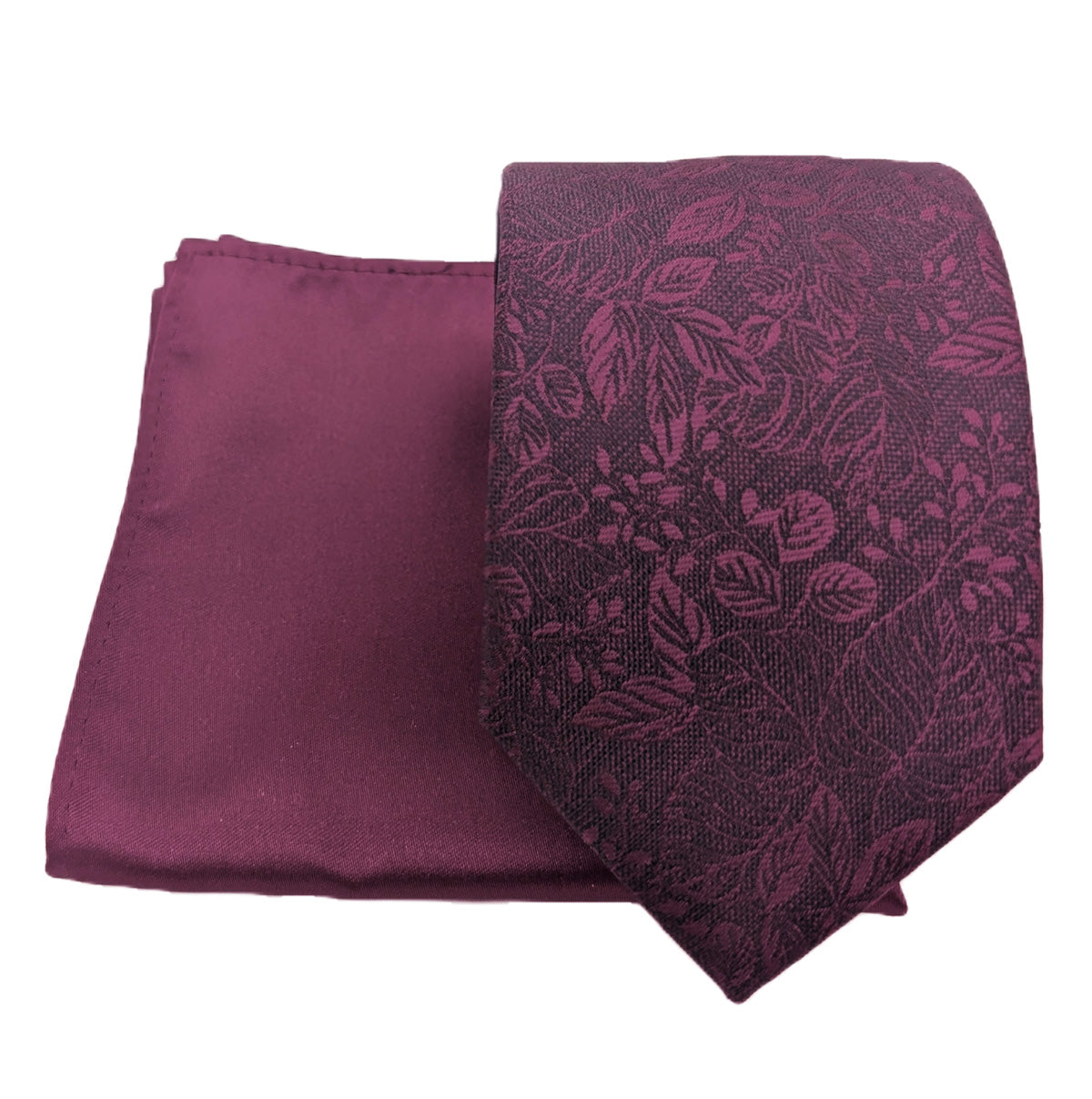 Cassis Woodland Leaves Wedding Swatch