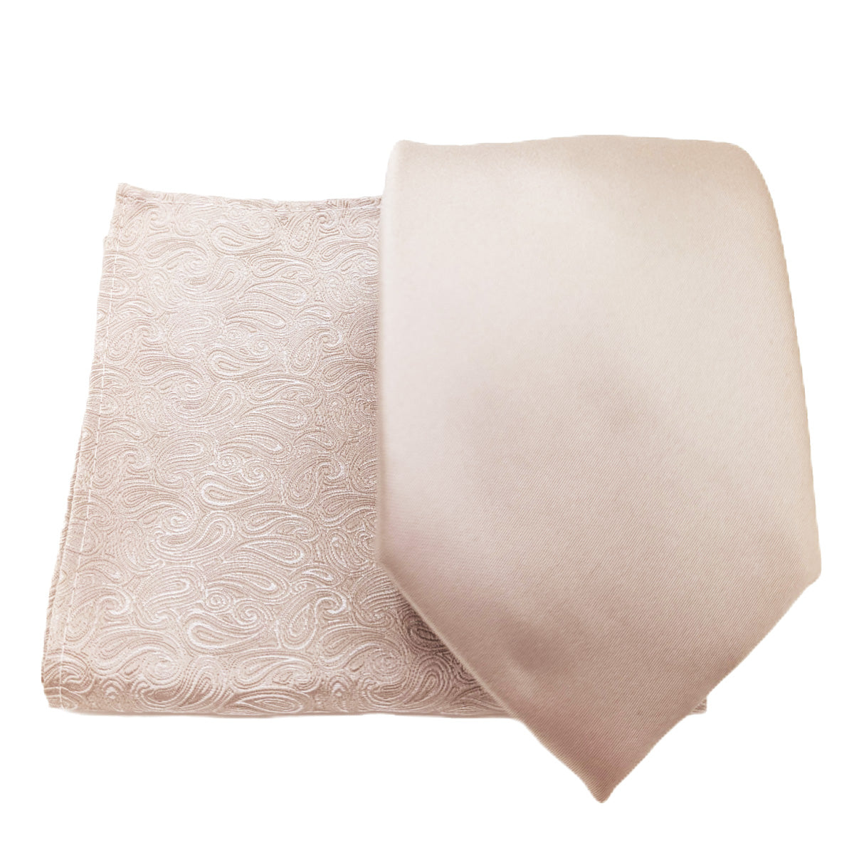 Mix and Match - Oyster Patterned & Oyster Wedding Tie Set