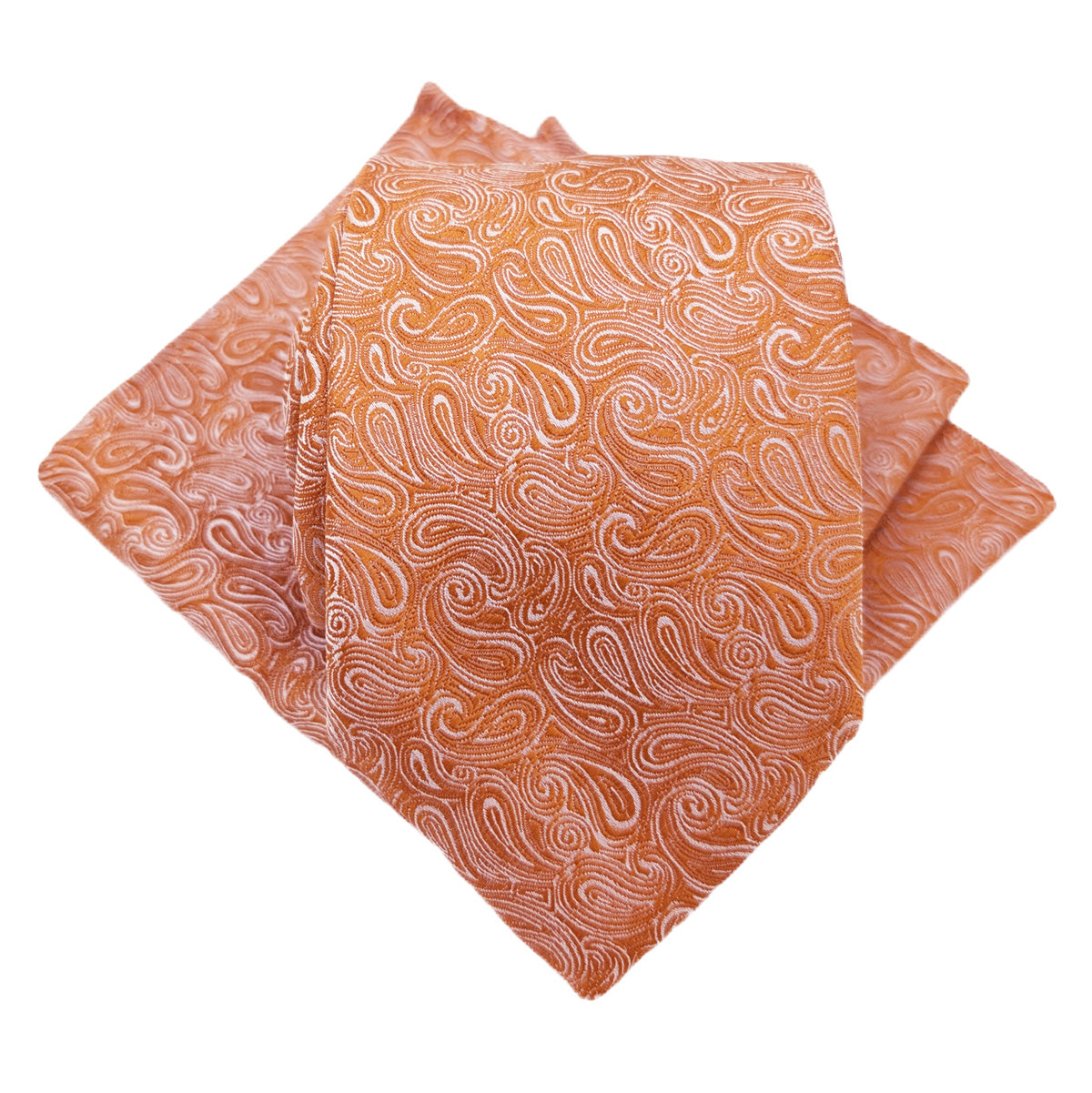 Spice Paisley Pocket Square