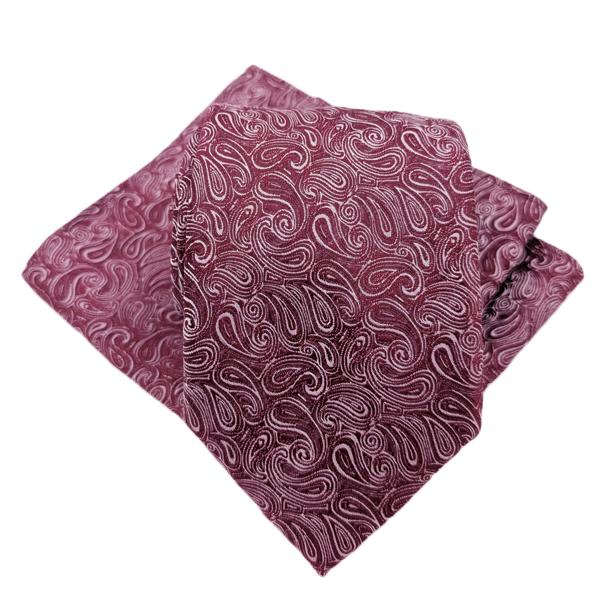 Cassis Paisley Pocket Square