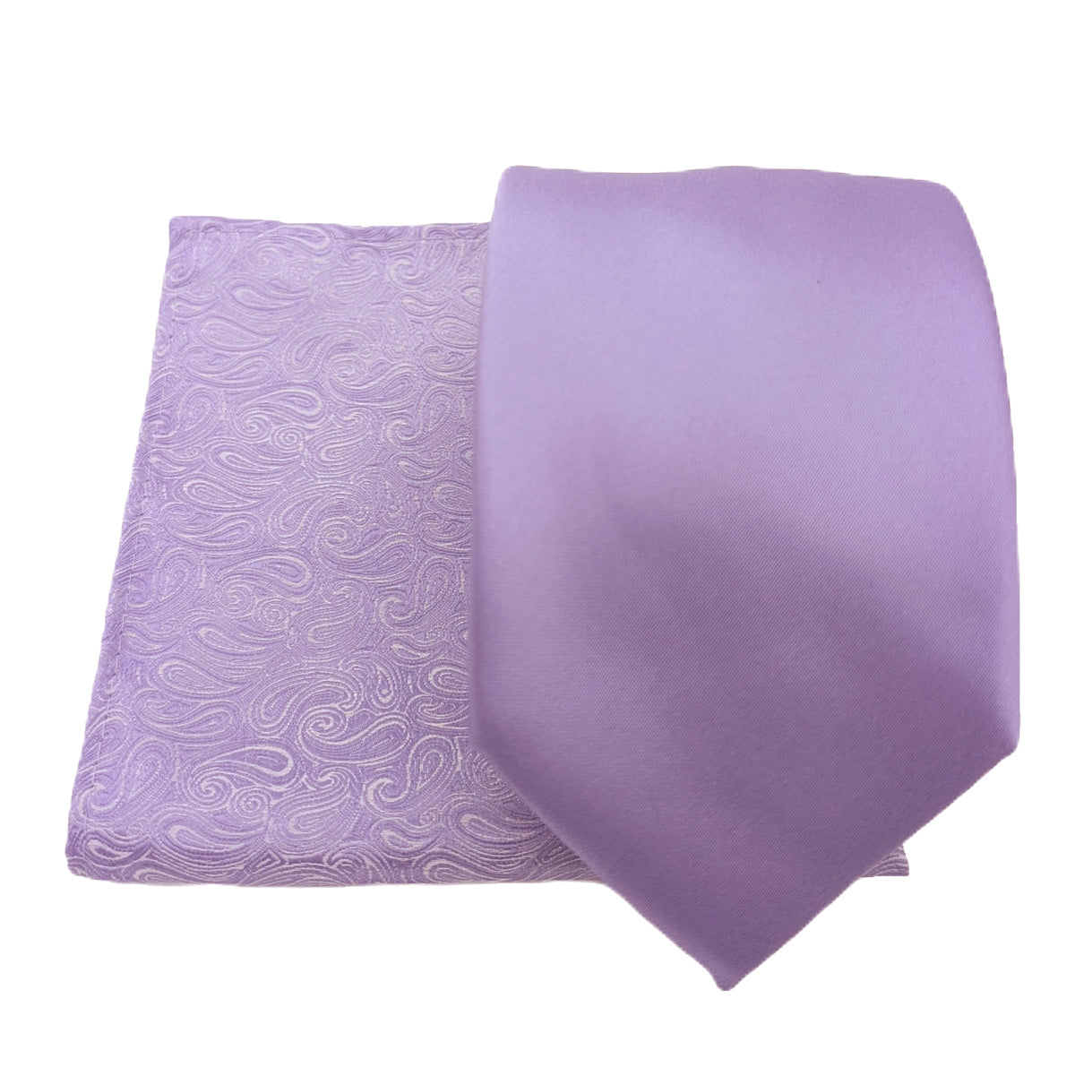 Cool Lilac Paisley Pocket Square