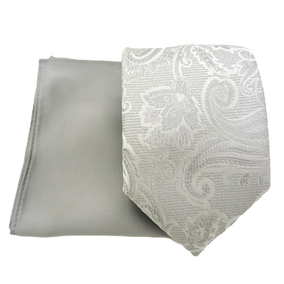 Pearl Grey Baroque Paisley Wedding Swatch