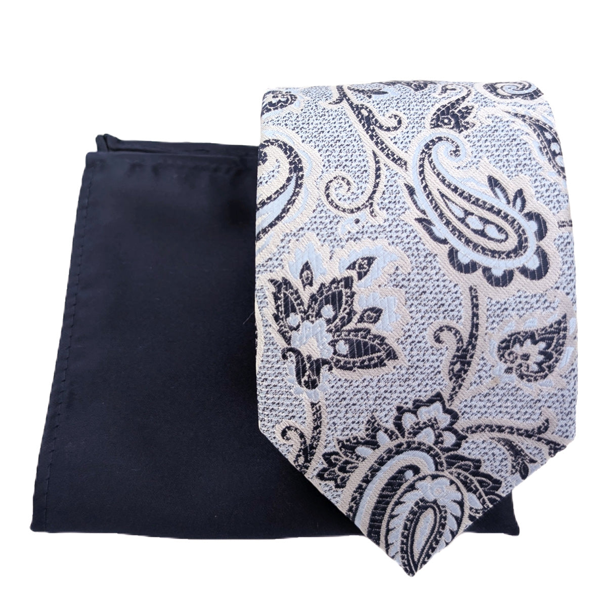 Navy Baroque Paisley Wedding Swatch