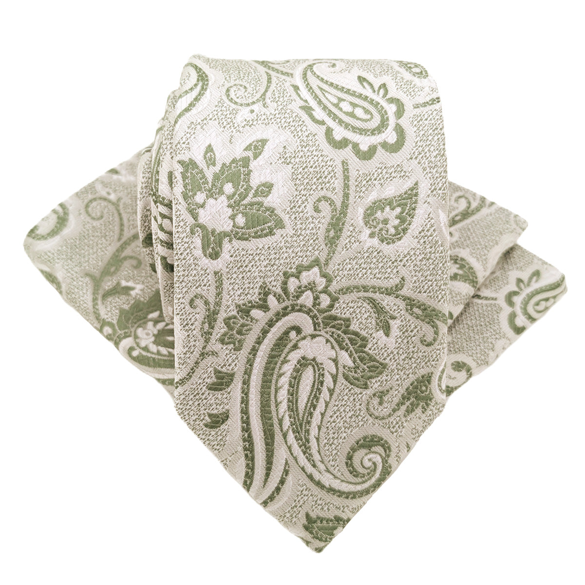 Wild Sage Baroque Paisley Wedding Swatch